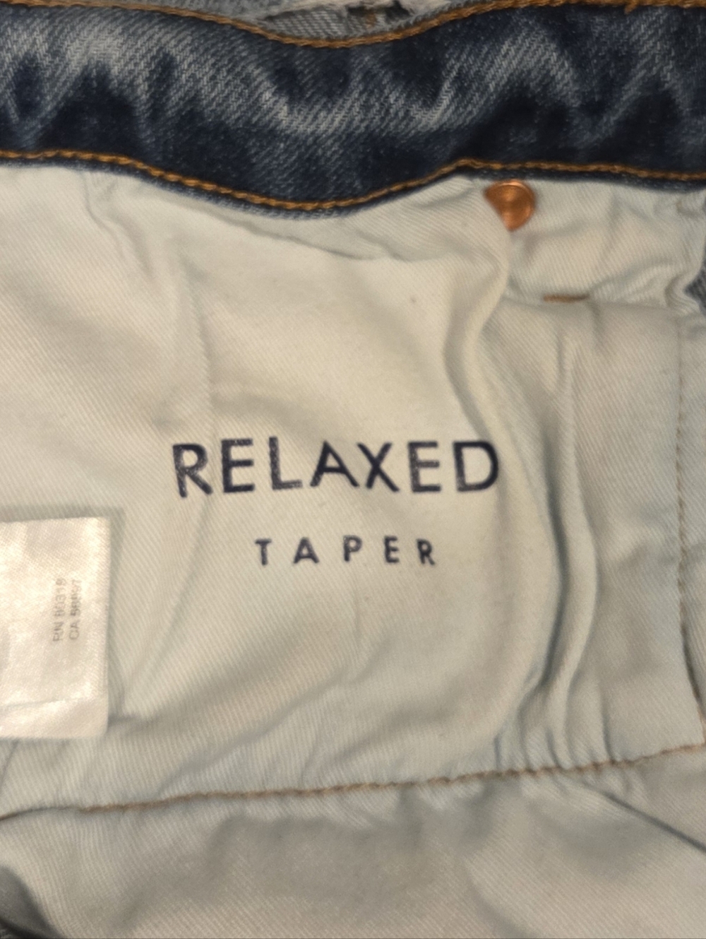 Lucky Brand Relaxed Taper Jeans 6/28 Distressed Raw Hem Straight Leg Boyfriend - Picture 2 of 13